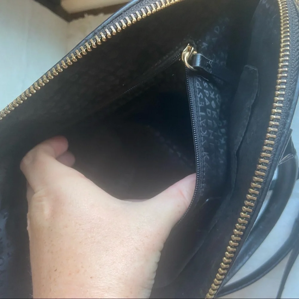 Kate Spade Black Leather Satchel Purse